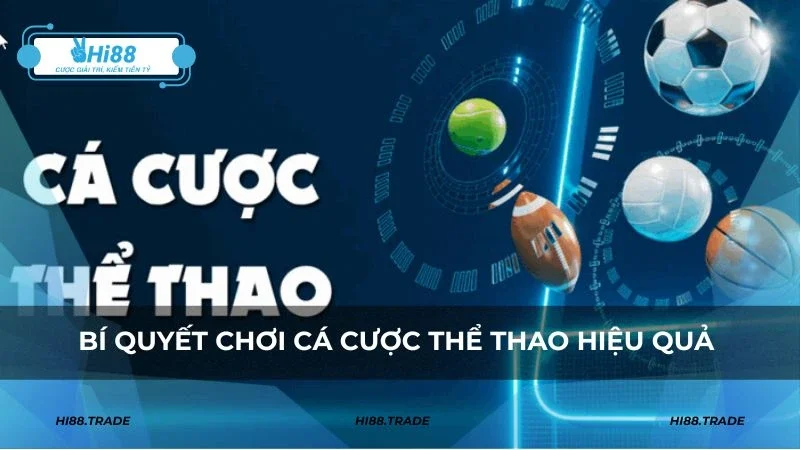 Bí quyết chơi cá cược thể thao hiệu quả cao